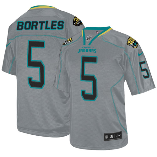 Youth Elite Blake Bortles Nike Jersey Lights Out Grey - #5 NFL Jacksonville Jaguars